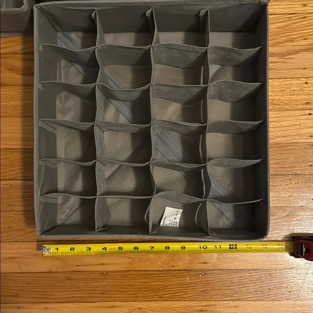 Gray Fabric Storage Organizer Set